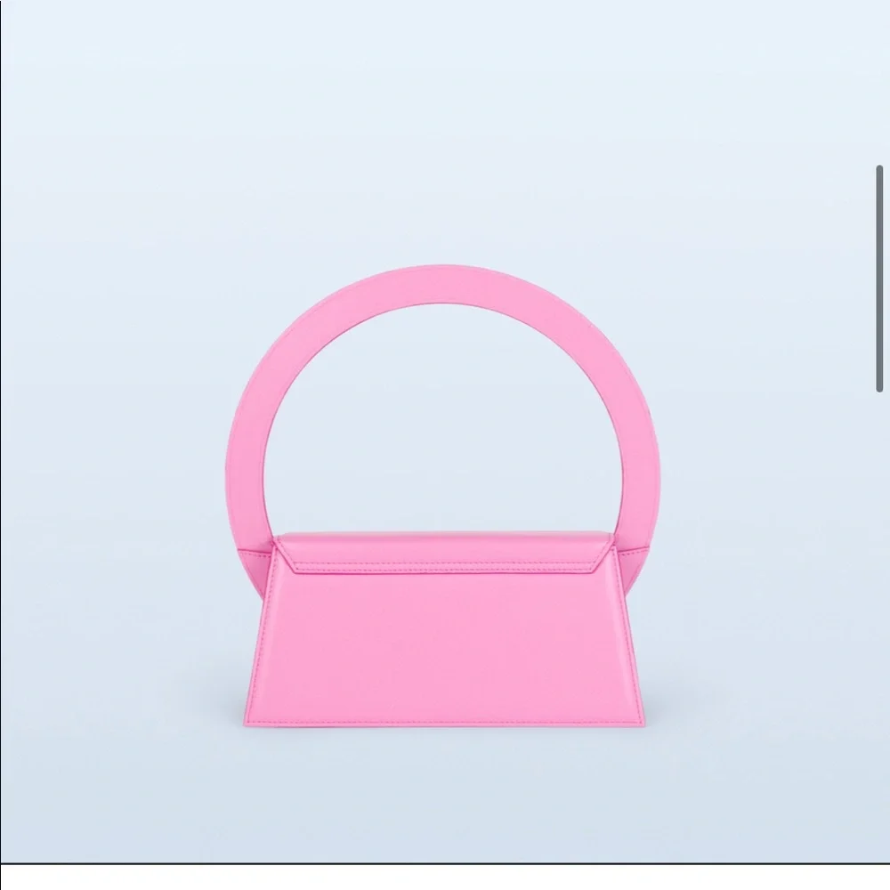 Jacquemes Le Sac Rond bag in pink - Picture 3 of 10